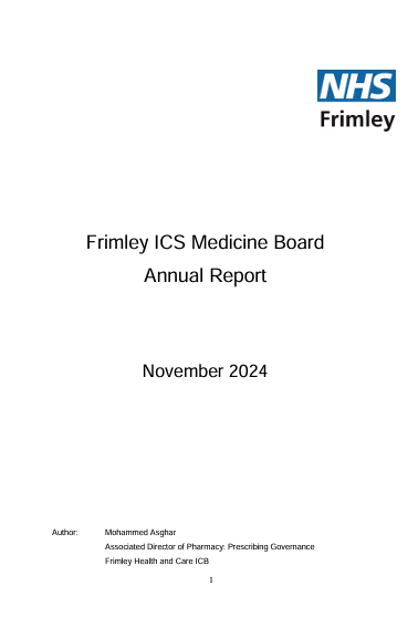 Medicines Board Annual Report 2024