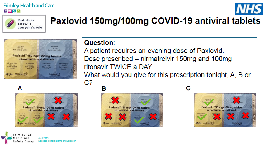 Paxlovid dosing