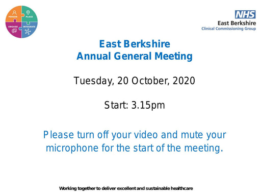 2020 East Berkshire CCG AGM presentation