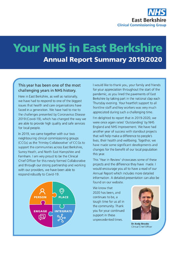 2020 East Berkshire CCG year in review