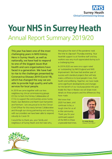 2020 Surrey Heath CCG year in review