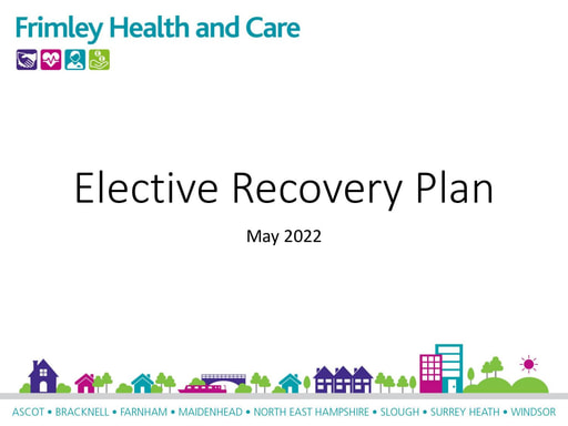 Elective Recovery Plan
