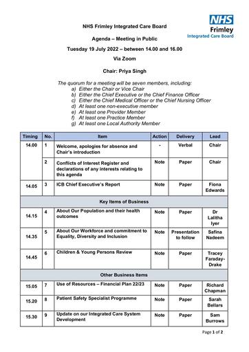 Frimley ICB papers 19 July 2022 Meeting in public (final)