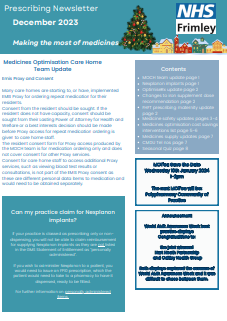 Frimley ICB prescribing newsletter- December 2023