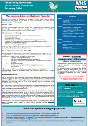Frimley ICB prescribing newsletter November  23